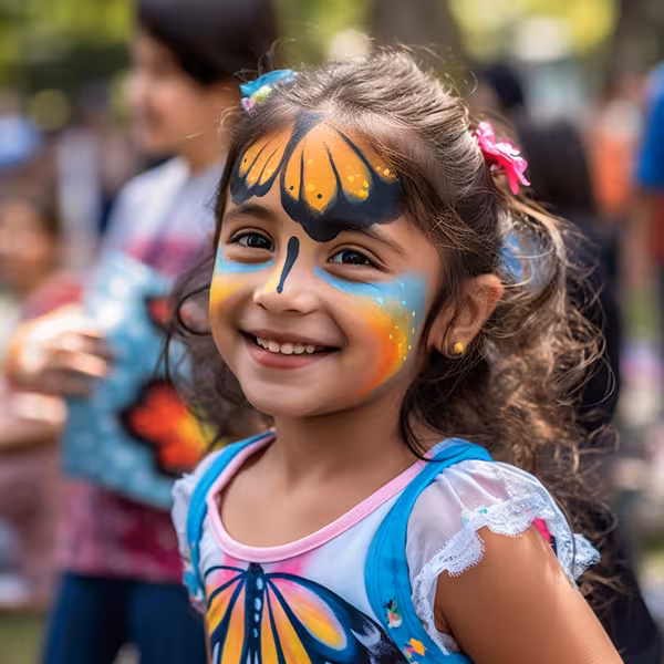 Oslikavanje lica za djecu - Leptir